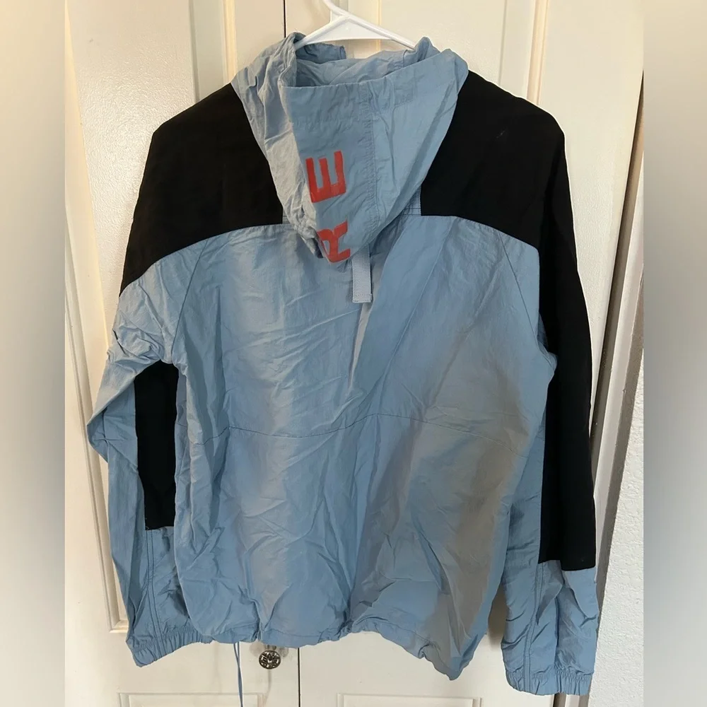 Adidas Adventure Windbreaker 1/2 Zip Jacket Zipper Kangaroo Pocket Size Small - Picture 4 of 9
